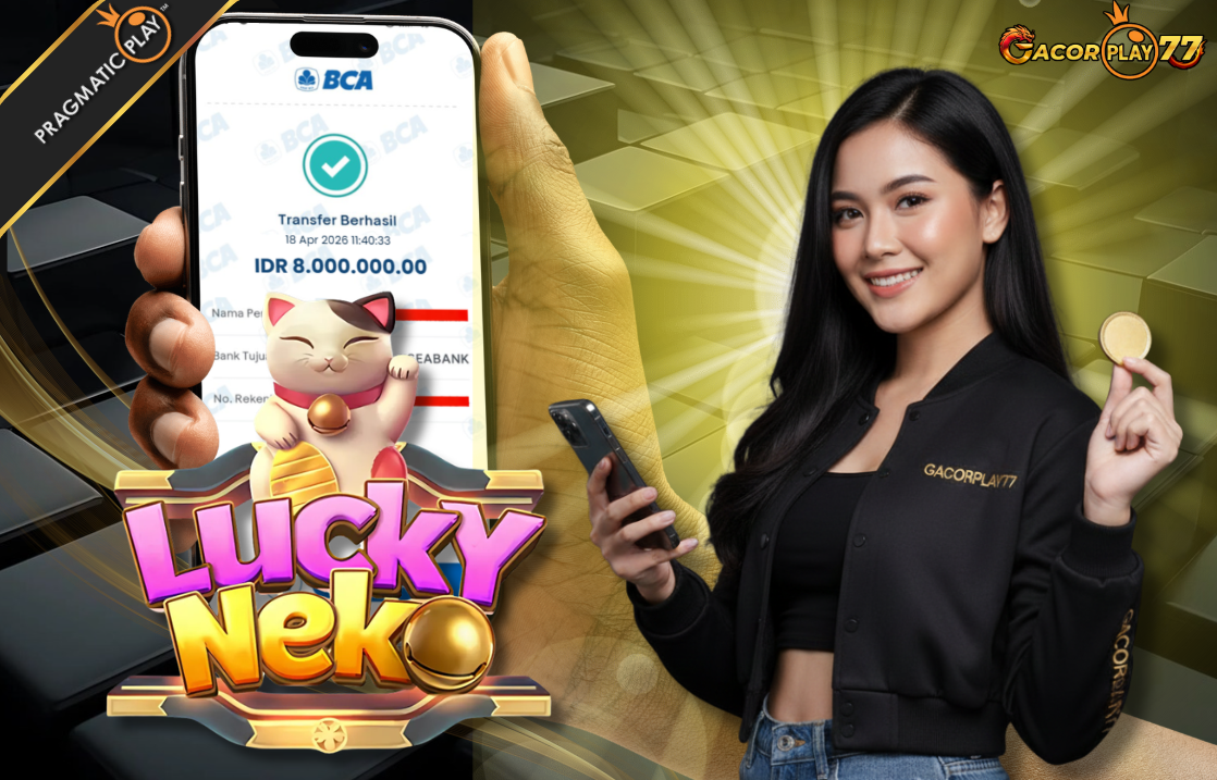 Selamat kepada user id : temxxxek Wede Rp 8.000.000 di Game LUCKY NEKO PG SOFT Cair Gk Sampe 1 Menit! Menang Mudah di Gacorplay77